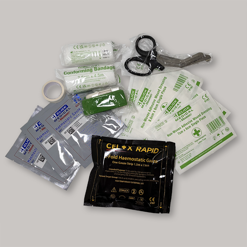 Cut-Eeze Haemostatic Dressing Kit Items